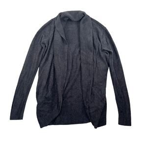 BAREFOOT DREAMS Sweater CozyChic Lite Rounded Circle Cardigan Charcoal Medium